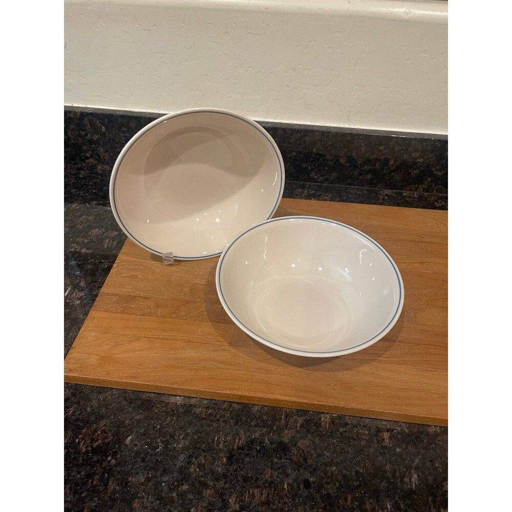 2 corelle blue Lilly vegetable serving bowls
